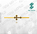 Arquivo de Anel com Cruz Trevolada - Formato DXF - Tamanho 55 mm - Imagem 1