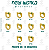 Pacote de Arquivos de Anéis de Fenda Pedra 8mm - Formato DXF, SVG - Tamanho de Nº17 a Nº26 - Imagem 1