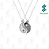 Arquivo de Pingente Retangular Yin Yang - Formato DXF e SVG - Tamanho 25 mm - Imagem 1