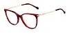 Óculos Armação Ana Hickmann Ah6387 Feminino G22 Vermelho Cat - Imagem 1
