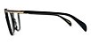 Óculos Armação Victor Hugo Vh1798 0700 Preto Acetato Feminin - Imagem 3