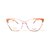 Óculos Armação Ana Hickmann AH6402N K01 Rosa Translucido - Imagem 1
