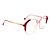 Óculos Armação Atitude AT7167 C01 Feminino Quadrado Vermelho - Imagem 1