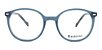 Óculos Armação Romano Ro1112 C3 Masculino Redondo Fosco Azul - Imagem 9