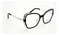 Óculos Armação Hickmann HI60030 A01 Feminino Quadrado Preto - Imagem 2