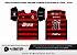 Template Camisa Futebol Uniforme Flamengo Titular 2022-23 + Fonte - Vetor - Imagem 1