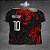 Template Camisa - Dragão vermelho Raios 25 - Vetor - Imagem 1