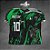 Template Camisa - Wolf Green 25 - Vetor - Imagem 1