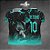 Template Camisa - Fenix grandiosa Turqueza 25 - Vetor - Imagem 1