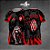 Template Camisa - Leopardo red 25 - Vetor - Imagem 1