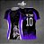 Template Camisa - Lobo roxo IA 25 - Vetor - Imagem 1
