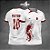 Template Camisa - Lobo vermelho roma 2025 - Vetor - Imagem 1