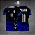 Template Camisa -  Lobo Azul inter grunge 25 - Vetor - Imagem 1