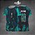 Template Camisa - Brasil Pantera Floral Verde 25 - Vetor - Imagem 1
