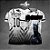 Template Camisa - Pantera negra grunge black 25 - Vetor - Imagem 1