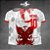 Template Camisa - Arara Vermelha floral 2025 - Vetor - Imagem 1