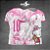 Template Camisa -  Hello Kit Pink grunge 25 - Vetor - Imagem 1