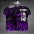 Template Camisa - Lobo Roxo RGB Black 2025 - Vetor - Imagem 1