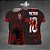 Template Camisa - Pantera Guthy floral vermelho 2025 - Vetor - Imagem 1