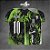 Template Camisa - Raposa Green grunge 25 - Vetor - Imagem 1