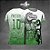 Template Camisa - Cocodrilo verde 25 - Vetor - Imagem 1