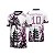 Template Camisa - Dragão Japones floral rosa 26 - CDR Vetor - Imagem 1