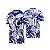 Template Camisa - Rio - Serpente azul flor inter 26 - CDR Vetor - Imagem 1