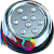 Luminária Refletor INOX P/ Piscinas RGB 12w 12v IP68 80mm Rosca 1/2 21mm Prova D’água - Imagem 1