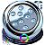 Luminária P/ Piscinas 12W LUZ RGB 12V IP68 80mm 4IN1 1/2 3/4 A Prova D’água Aço Inox - Imagem 1