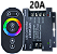 Controladora RGB Touch screen 250W 20A 12v-24v Comando Analogico P/ Fita leds - Imagem 1