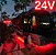 Rolos Com 25mts Mangueira Neon LED 24V 6X12mm Branco Quente 12W /mt Flexível 24volts - Imagem 4