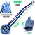 CHICOTE RABICHO 19MM CONECTOR C/ RABICHO 5 FIOS COMPRIMENTO 17CM - Imagem 2