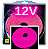 Mangueira Neon LED 12V 5mts 6X12mm Rosa pink 12w/mt Flexível Corte 2,5cm 12volts - Imagem 1