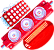 módulo led mega lente 3030 3w 12v 3-leds vermelho ip67 12volts 60º Injetado para letreiros - Imagem 1