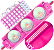 módulo led mega lente 3030 3w 12v 3-leds rosa pink ip67 12volts 60º Injetado para letreiros - Imagem 1