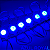 módulo led mega lente 3030 1,5w 12v 1-led azul royal ip67 12volts 60º Injetado para letreiros - Imagem 2