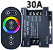 Controladora RGB Touch screen 360W 30A 12v-24v Comando Analógico P/ Fita leds - Imagem 1