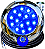 Luminária Refletor INOX 18W AZUL ROYAL 12v IP68 125mm 3IN1 Liso Rosca 1/2 3/4 P/ Piscinas Prova D’água Cabo 3mts - Imagem 1