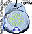 Luminária Refletor INOX P/ Piscinas Branco Frio 18W 12v IP68 125mm Rosca 1/2 21mm Prova D’água - Imagem 5