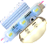 Módulo LED 5830 Chip Samsung Coreano IP68 Branco Morno 4.000k Lente 170º 3-Led 12v 7cm injetado - Imagem 1