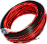 Rolos C/ 100mts Cabo Bicolor VM/PT 2X1,5mm 2Vias Paralelo P/ som ou LED 12v 24v fios Vermelho Preto - Imagem 1