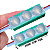 Micro Módulo LED 2835 30mm 0,6W 3-LEDs Verde Puro 12V IP67 Injetado Lente 160º - Imagem 3