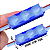 Micro Módulo LED 2835 30mm 0,6W 3-LEDs Azul Royal 12V IP67 Injetado Lente 160º - Imagem 3
