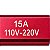 Conector Plug Vermelho 15A Para Mangueira Neon LED 8MM Suporta Ate 100mts Com Tomada - Imagem 3