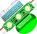 Módulo LED 2835 AC 220V 1,5W VERDE Puro CHIP independente 3-LEDs IP67 Direto Na Energia Injetado Lente 170º 227V P/ Luminosos - Imagem 1