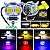 Lanterna Auxiliar CORUJA 12V 24V 48V LED 15W 3000LM IP67 Alta Baixa Branca Amarela Vm Az 08 Funções P/ Autos Motos Bike Patinete - Imagem 3