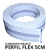 Perfil PVC 5CM Flexível Para Letras caixas Luminosos Cor Brancos 50MM Alma de alumínio - Imagem 3
