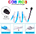 Fita LED RGB COB Analógica 810Leds IP20 19W /MT 12V Alto Brilho RGB P/ Perfil Sanca 12Volts - Imagem 4