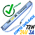 Fonte ULTRA Slim 24V 72W 3A 24Volts Fina Alumínio Alimentação Palito 110v 220v Para LEDs - Imagem 3