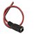 Cabo Rabicho Plug P4 Fêmea Cftv 2,1mm Vermelho Alarmes Câmeras Para Fonte e LEDs 12v/24v - Imagem 3